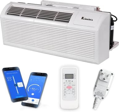 Klimaire PTAC 12,000 BTU Heat Pump — Smart Through-Wall Comfort - air conditioning for tiny homes