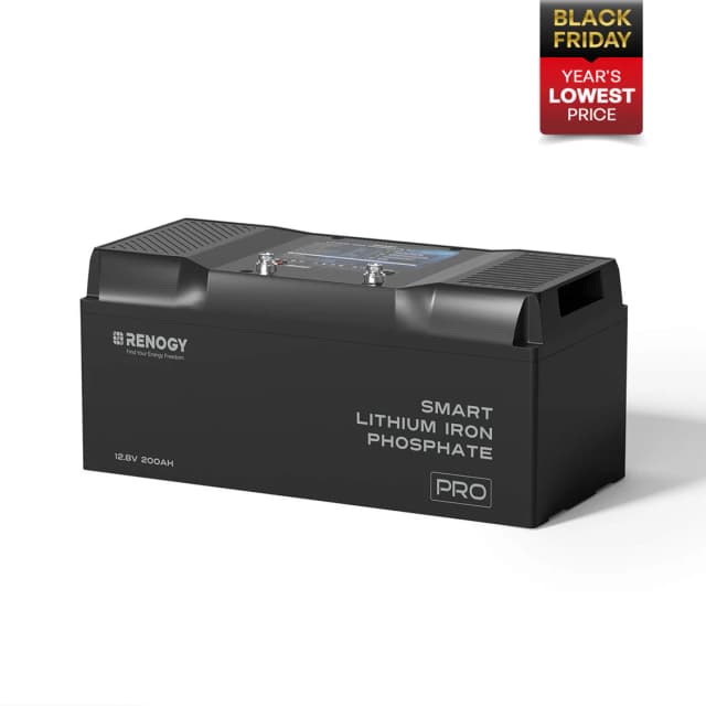 Renogy Pro 12V 100Ah Smart LiFePO4 with Self-Heating — Cold Weather Champion - battery storage for tiny homes