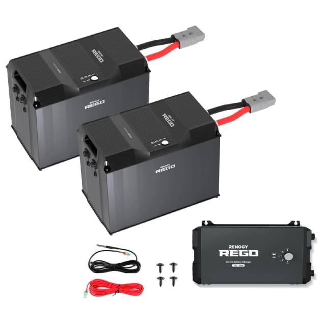 Renogy REGO 12V 400Ah Cold Weather LiFePO4 Battery — Maximum Capacity per Battery - battery storage for tiny homes