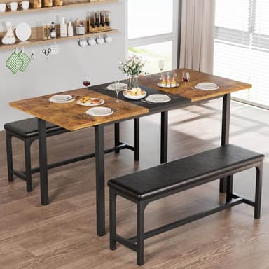 VECELO Extendable Dining Set