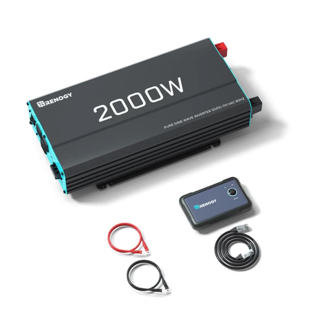 Renogy 2000W 12V Pure Sine Wave Inverter — Mid-Power Workhorse - inverters chargers for tiny homes