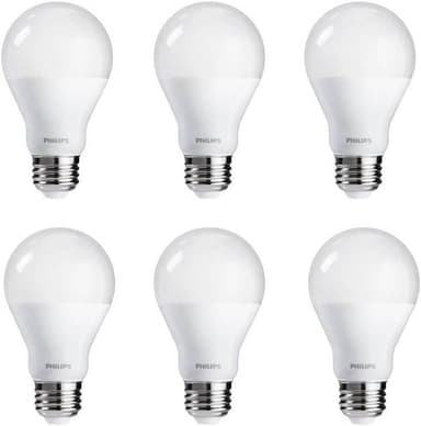 Philips LED Dimmable A19 Light Bulbs