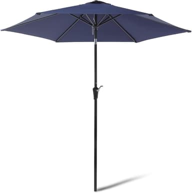 Amazon Basics 10-Foot Patio Umbrella — Simple Shade - outdoor living for tiny homes