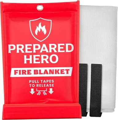 Prepared Hero Fire Blanket — Smother Small Fires - safety gear for tiny homes