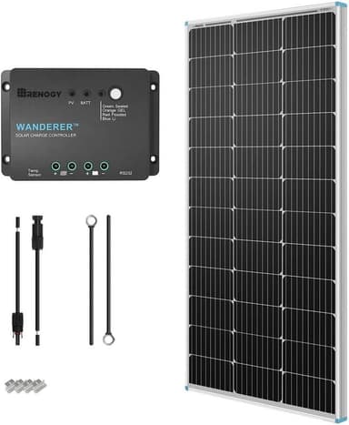 Renogy 100W Solar Starter Kit — Perfect Entry Point - solar kits for tiny homes