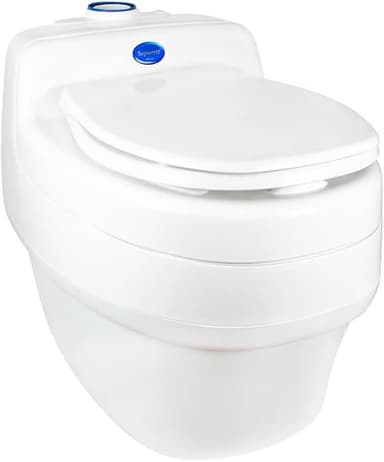 Separett Villa 9215 (AC/DC) — Hybrid Power, Familiar Design - composting toilets for tiny homes