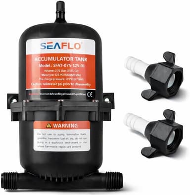 SEAFLO Accumulator Tank — Less Pump Cycling - water systems for tiny homes