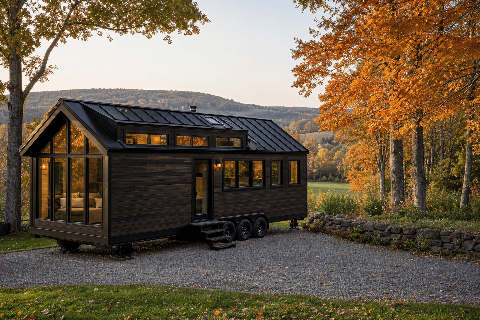 Custom 8x20 Four-Season Tiny House with Cedar Shake Siding in North Windham, CT