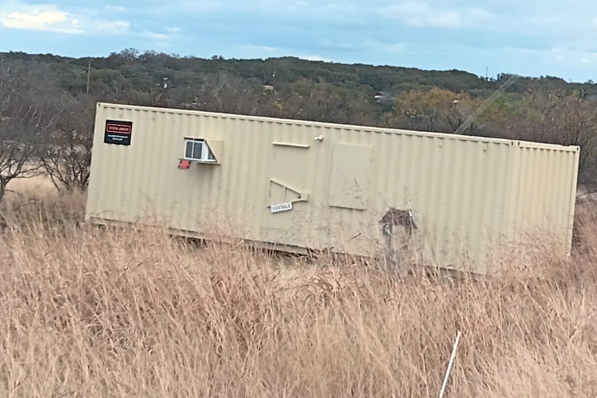 Land and Converted Shipping Container Cabin