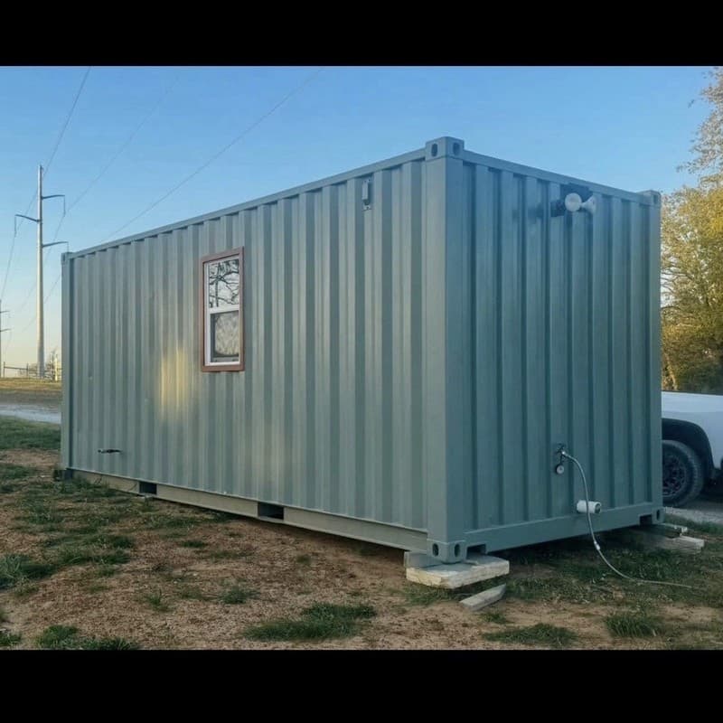 Converted Shipping Container Tiny Home w/ Door, Windows, Kitchen & Bathroom