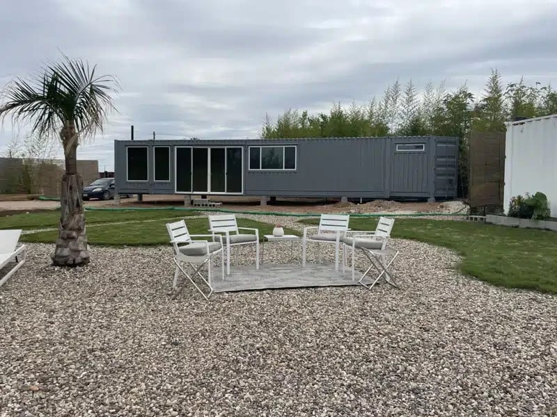 Multi bed Shipping Container Home, 450 sq ft, 2 bed, king-bed ready, 53ft model.
