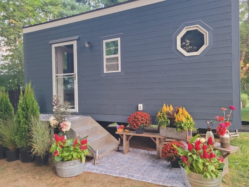 Tiny Home on Wheels, 8x24 Trailer with Hookups, Storage Loft, Ready to Live In