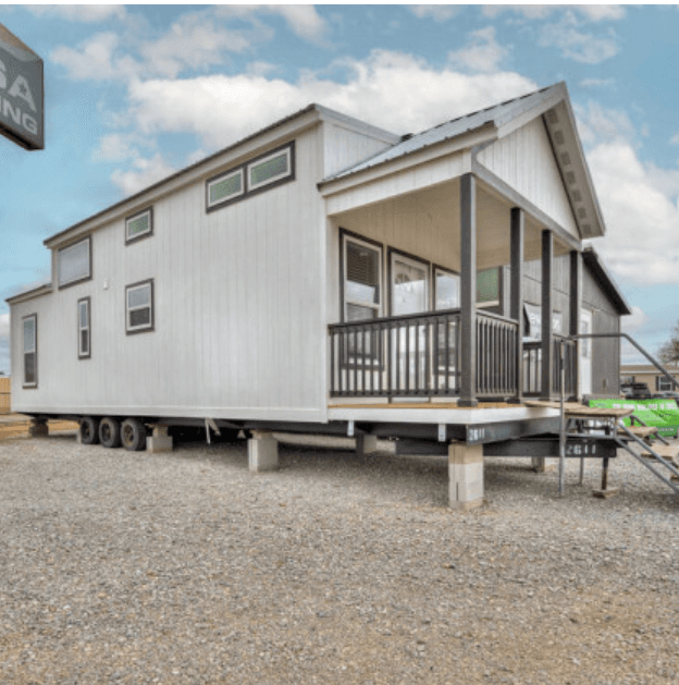 Fully finished 1-bed, 1-bath tiny home built on a mobile trailer chassis. - Image 2