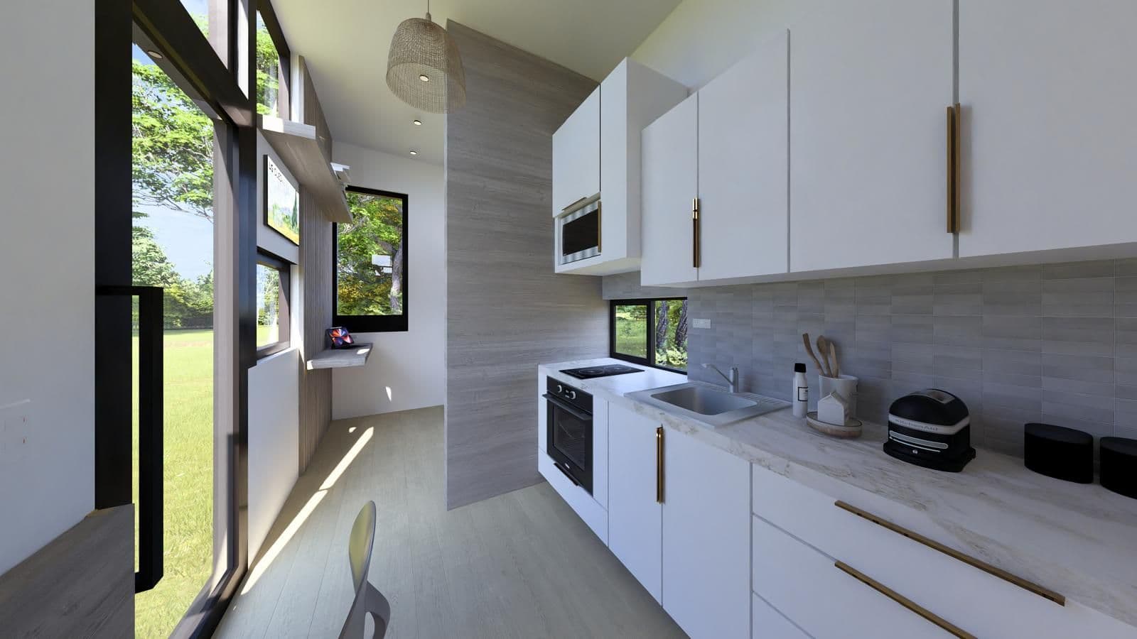 New 25ft Tiny Home Main. Floor Bedroom, Full Kitchen & Spacious Loft by Tiny Topanga - Image 4