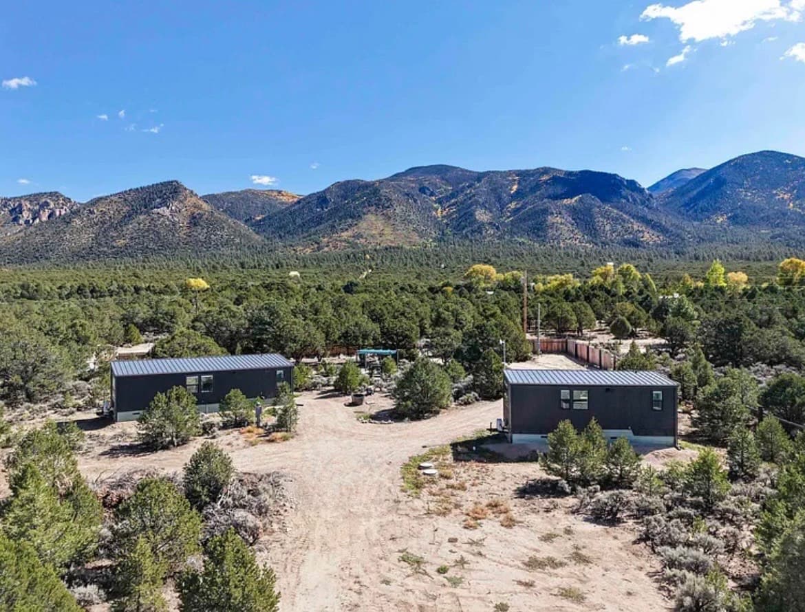 Two custom built tiny homes on just under 2 acres with spectacular views