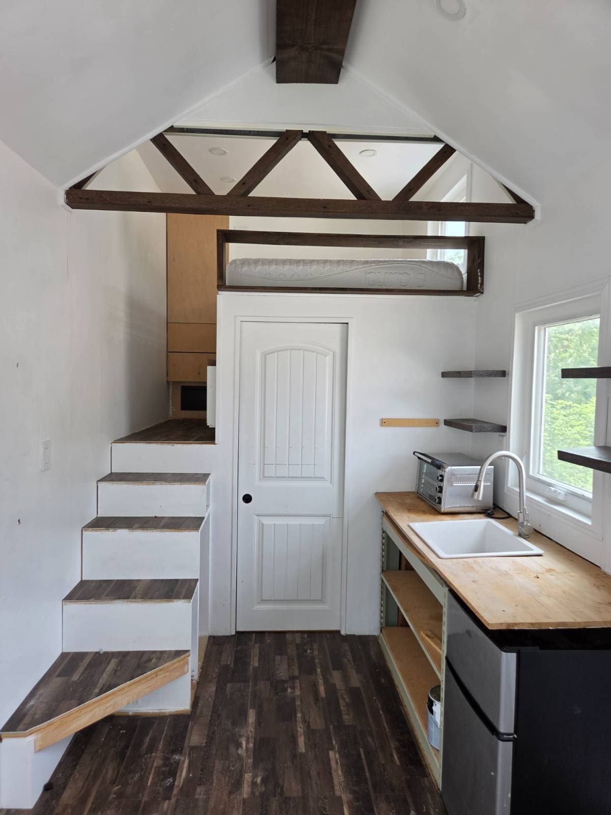 24 ft tiny house on wheels (steel frame)