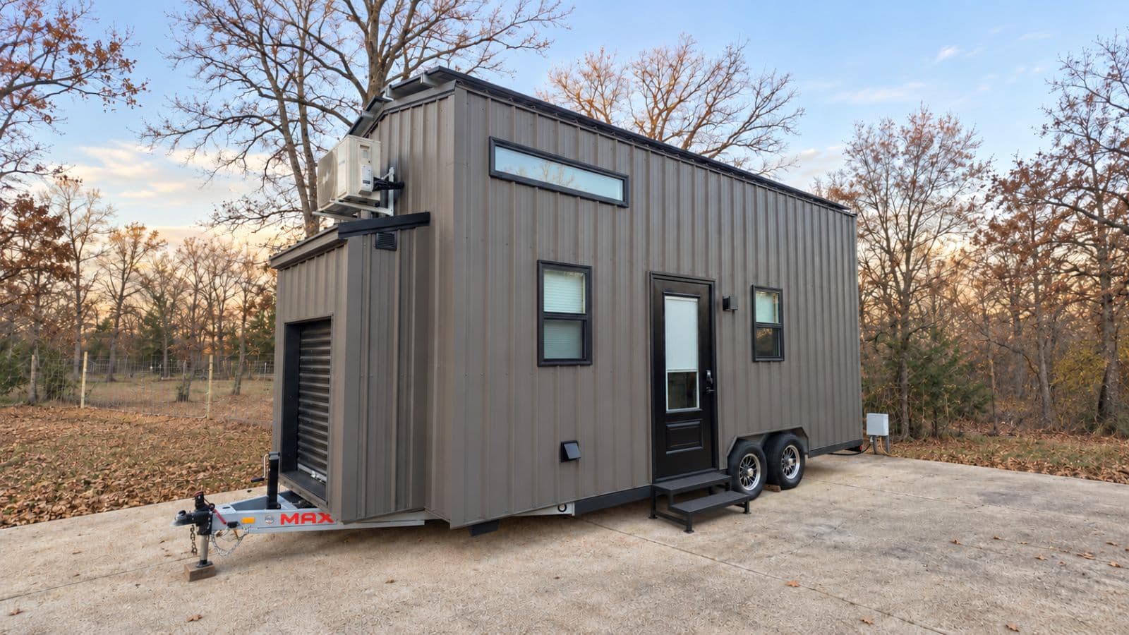 Steel-Framed, Solar-Powered Tiny Home with Soaking Tub!