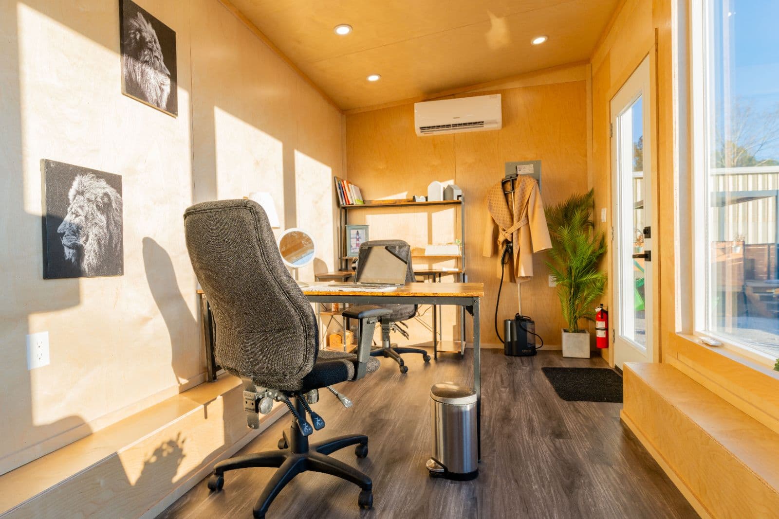 16ft Backyard Office with Panoramic Windows, Natural Wood Interior, and Modern Upgrades - Image 3