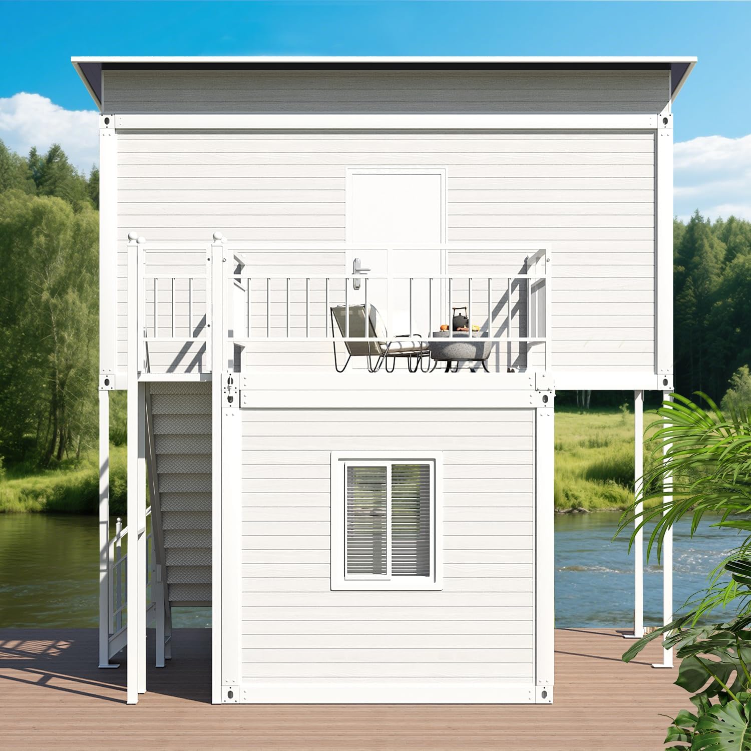 Two-Story Tiny House (573 sq ft) – Double-Layer Modular Home with Flexible Expansion - Image 3