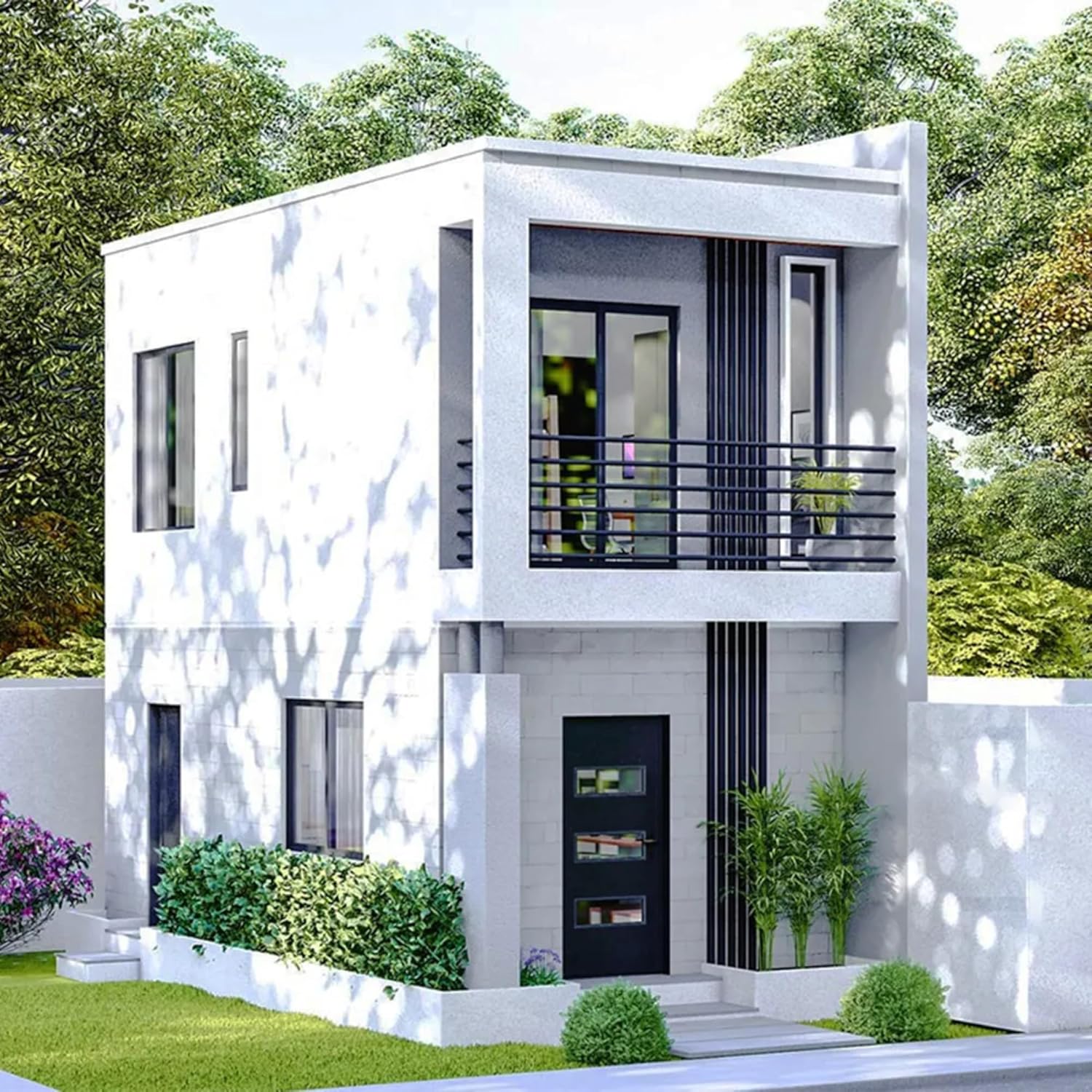 Luxury 2-Bedroom Modular Tiny House – 215 Sq Ft Modern Villa with Kitchen & Bathroom