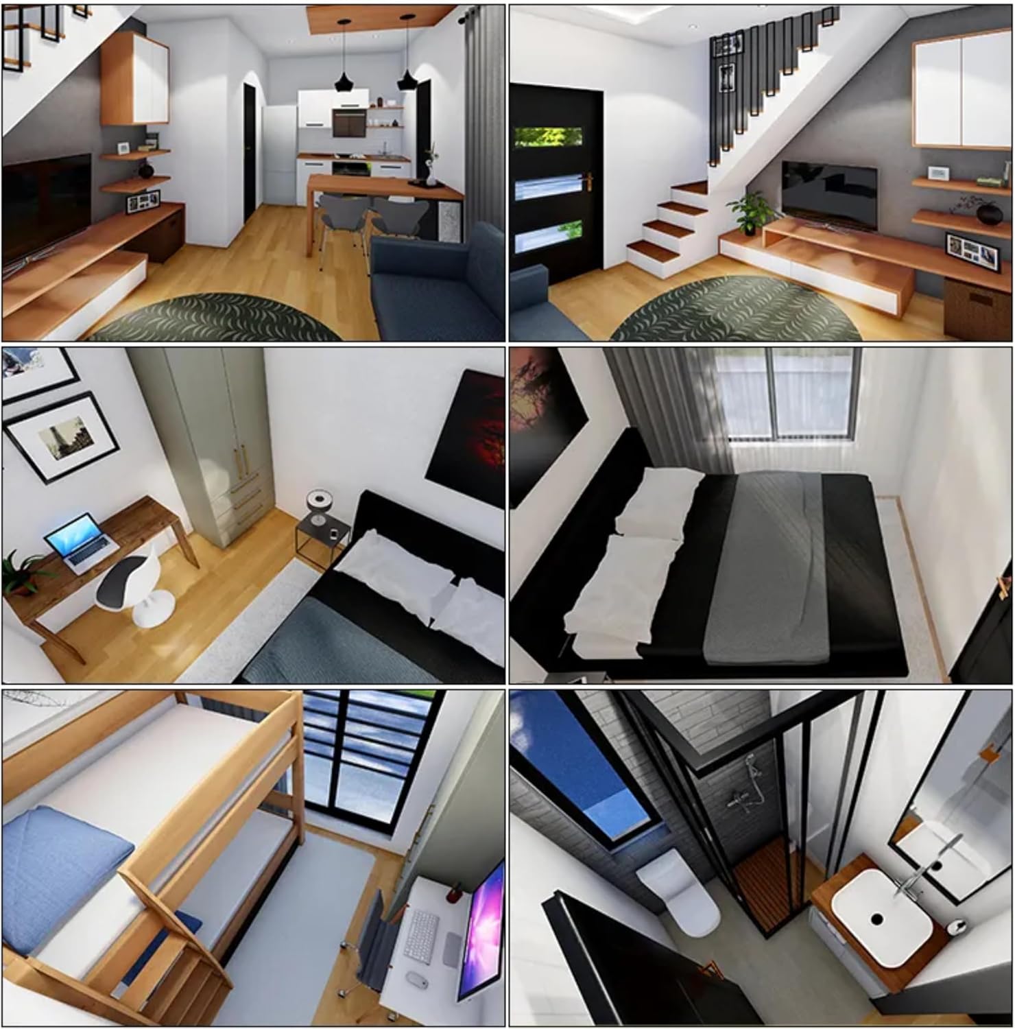 Luxury 2-Bedroom Modular Tiny House – 215 Sq Ft Modern Villa with Kitchen & Bathroom - Image 5