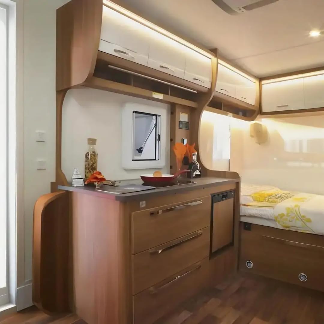 Industrial-Modern Container Tiny Home on Wheels – Gray Metal with Cedar Accents & Large Windows - Image 5