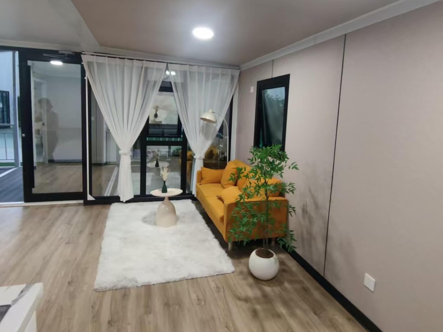 Modern Steel Frame Tiny House with Porch (320 sq ft) – Portable Modular Cabin, 1 Bedroom - Image 2