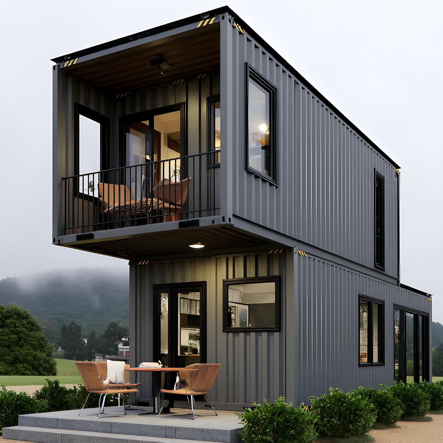 2-Storey Expandable Tiny Home (375 sq ft) – Steel Frame Villa with Kitchen, Bathroom & Custom Bedrooms - Image 3