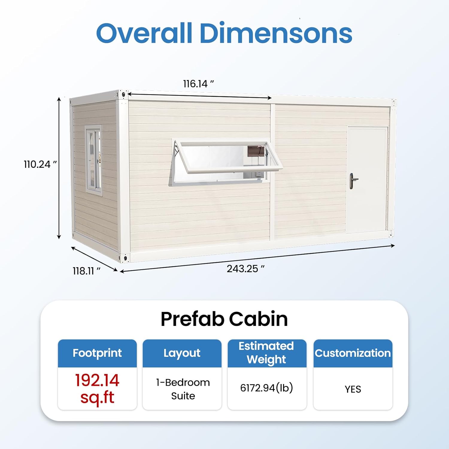 Portable Tiny House (192 sq ft) – 1 Bedroom, Bathroom, Expandable Flat-Pack - Image 2
