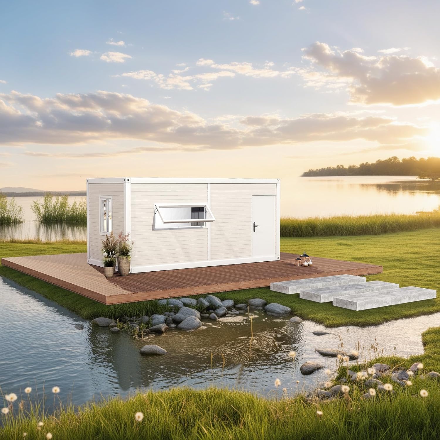 Portable Tiny House (192 sq ft) – 1 Bedroom, Bathroom, Expandable Flat-Pack - Image 3