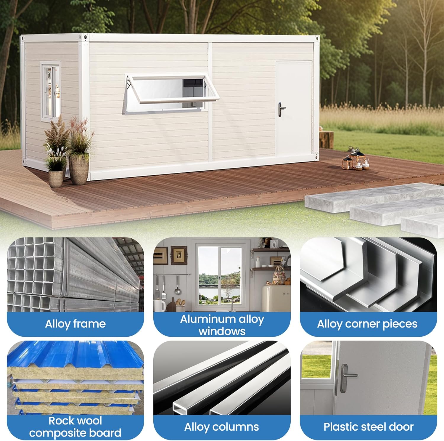 Portable Tiny House (192 sq ft) – 1 Bedroom, Bathroom, Expandable Flat-Pack - Image 6