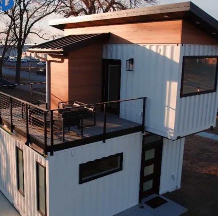Double-Story Expandable Container House (170 sq ft) – 2 Bedrooms, Kitchen & Bath with Stairs Included - Image 2