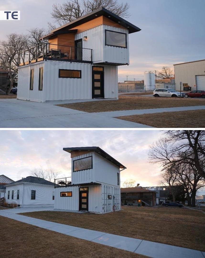 Double-Story Expandable Container House (170 sq ft) – 2 Bedrooms, Kitchen & Bath with Stairs Included - Image 3