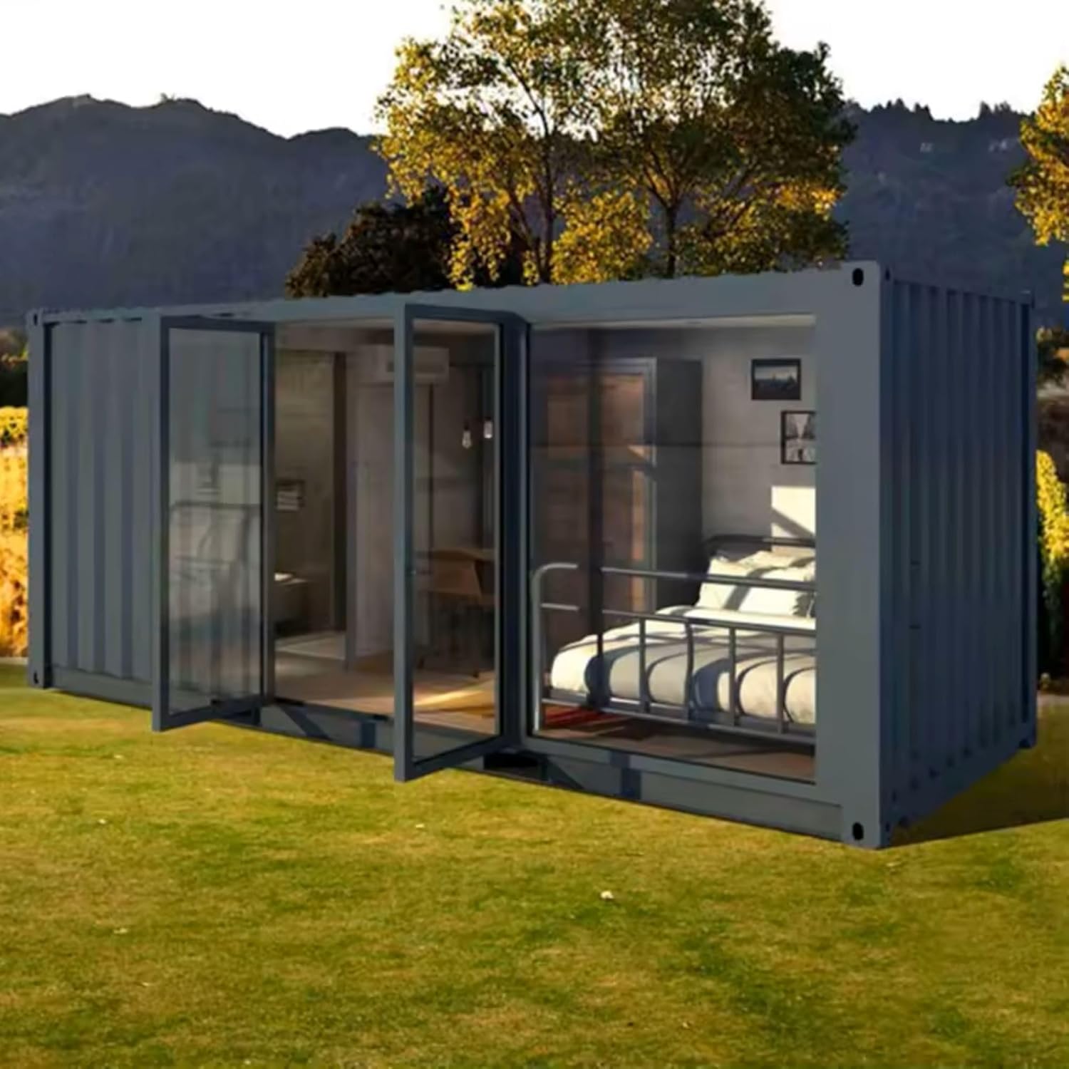 156 Sq Ft Modular Container Home – 1 Bedroom with Kitchen & Bathroom, Expandable Design - Image 7