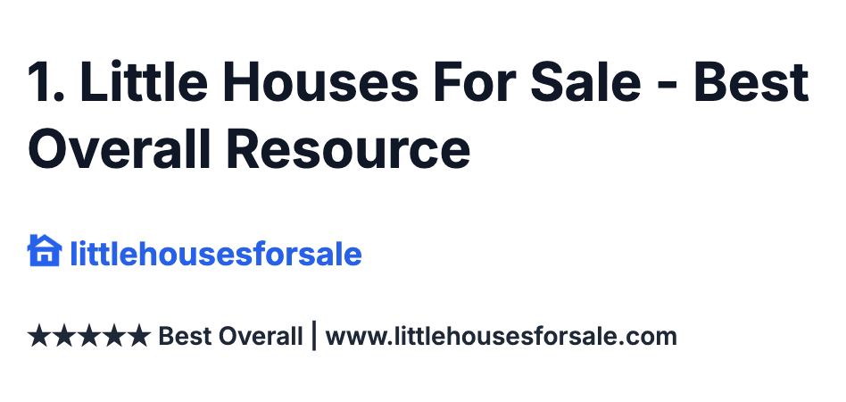 Best tiny house websites 2025 featuring top resources for buyers, builders, and tiny house enthusiasts