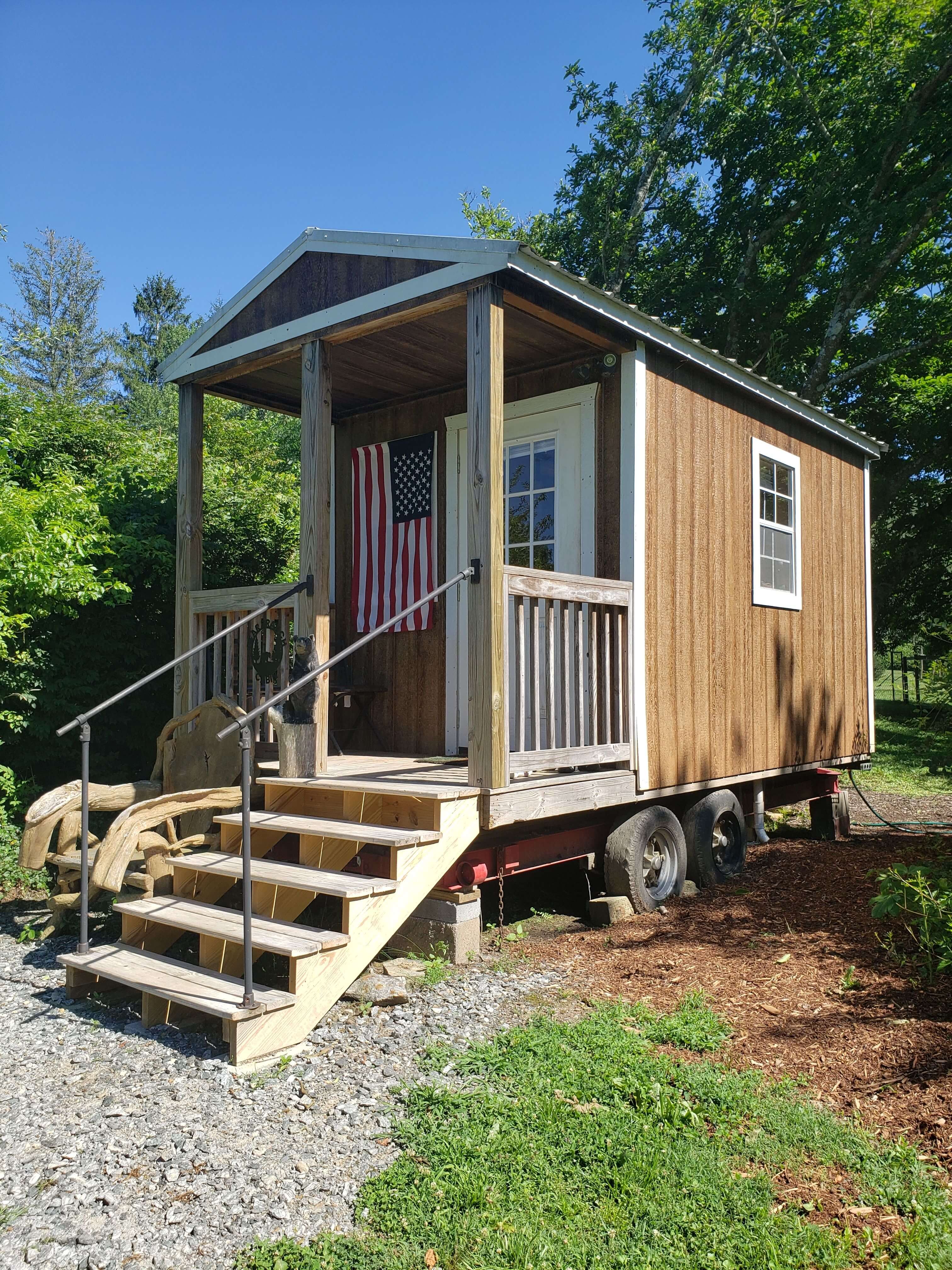 Louisiana tiny house community with small homes, shared amenities, and scenic landscape