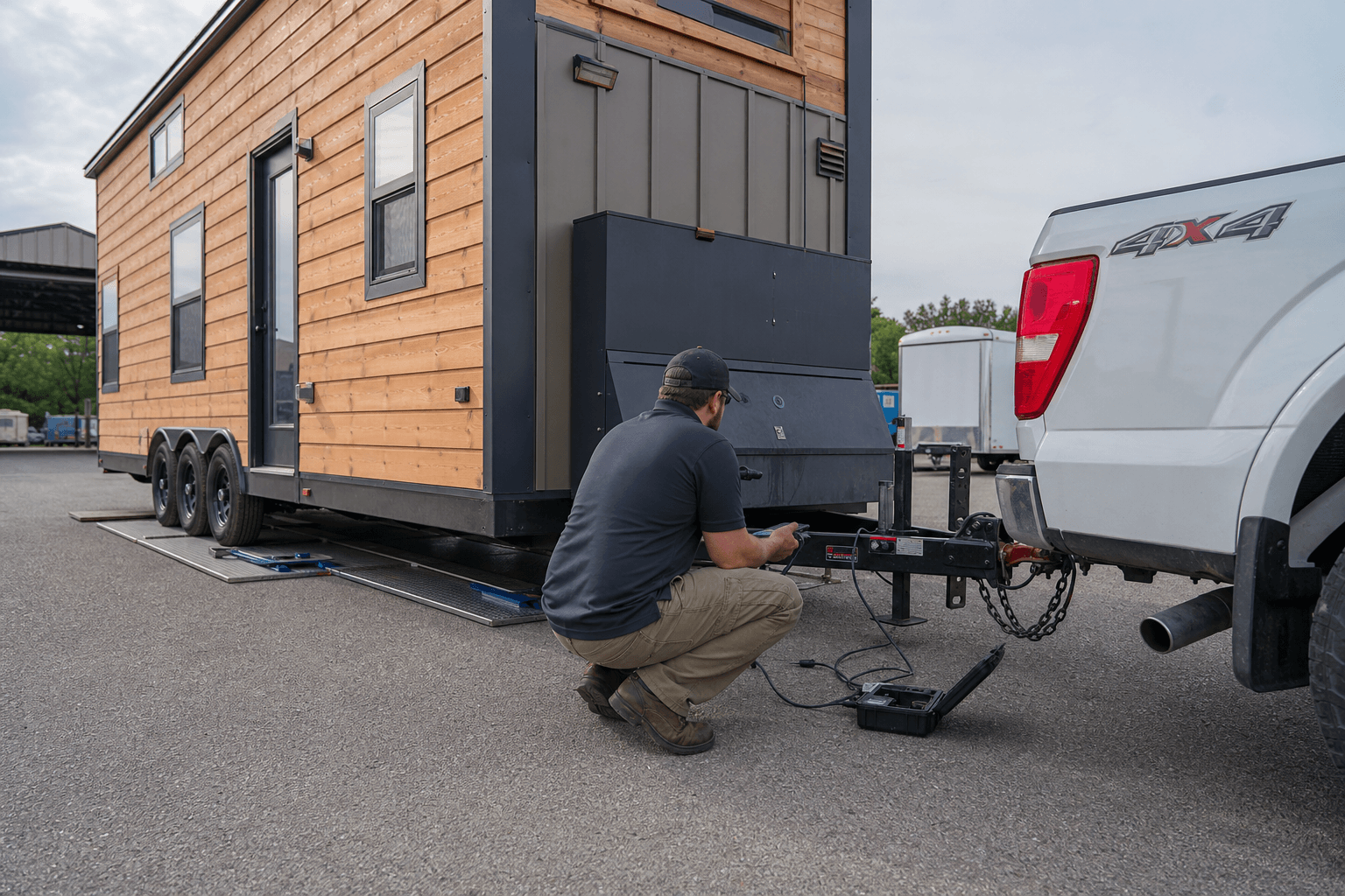 Tiny house weight and towing calculator